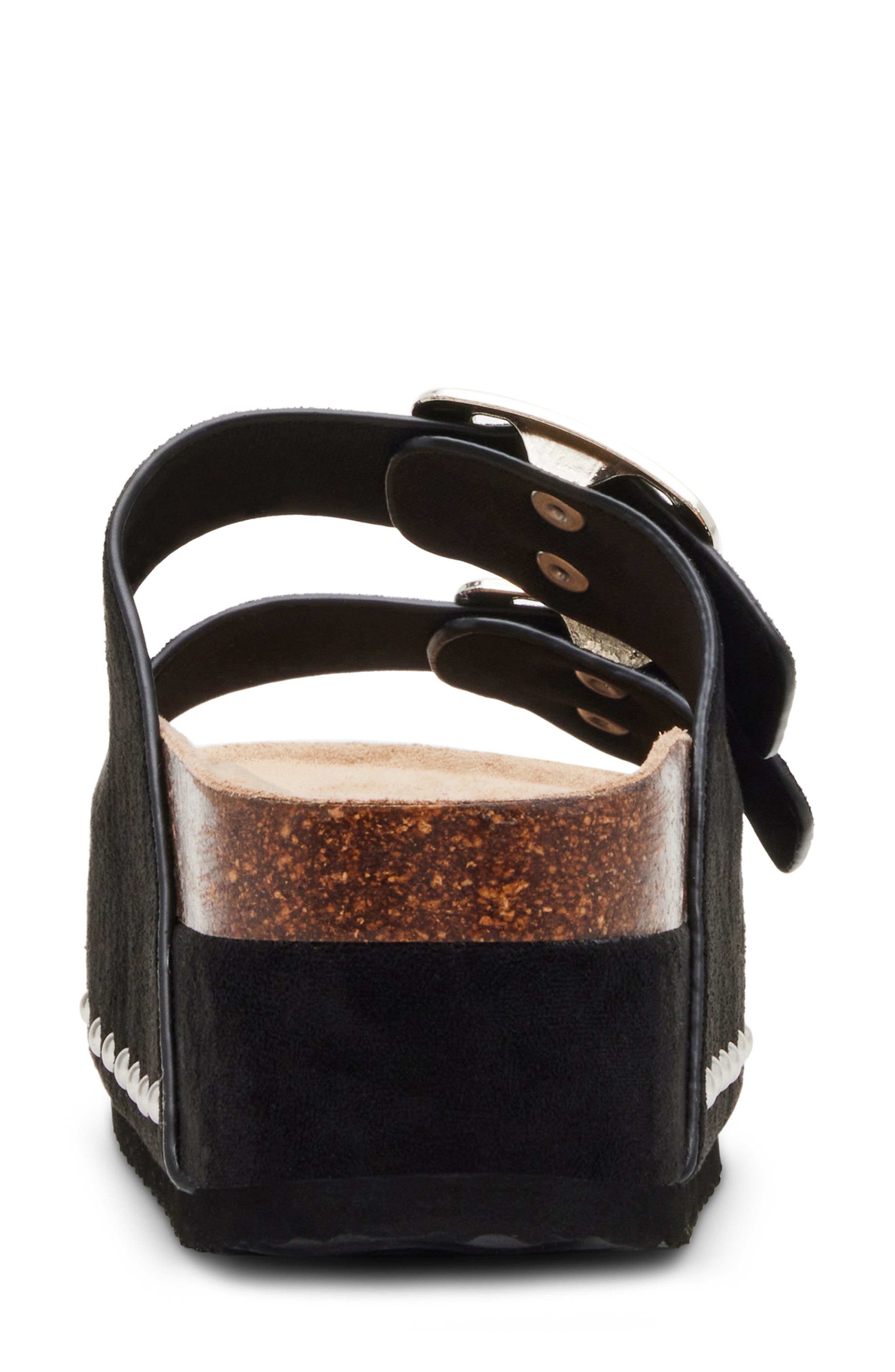 Madden Girl Babess Slide Sandal, Alternate, color, Black Fab