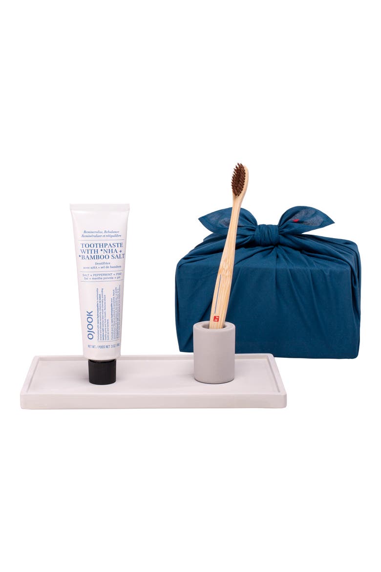 Intention Toothbrush, Toothpaste & Tray Set, Alternate, color, GREY