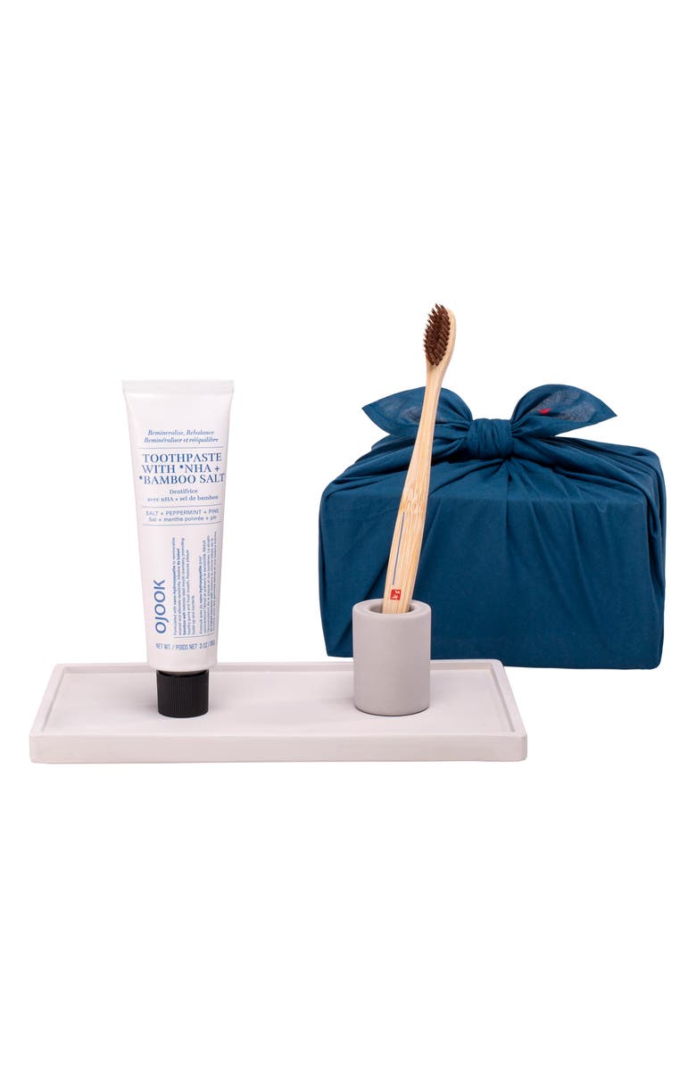 OJOOK Intention Toothbrush, Toothpaste & Tray Set, Alternate, color, Grey