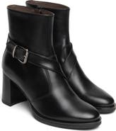 NeroGiardini Leather Ankle Strap Bootie