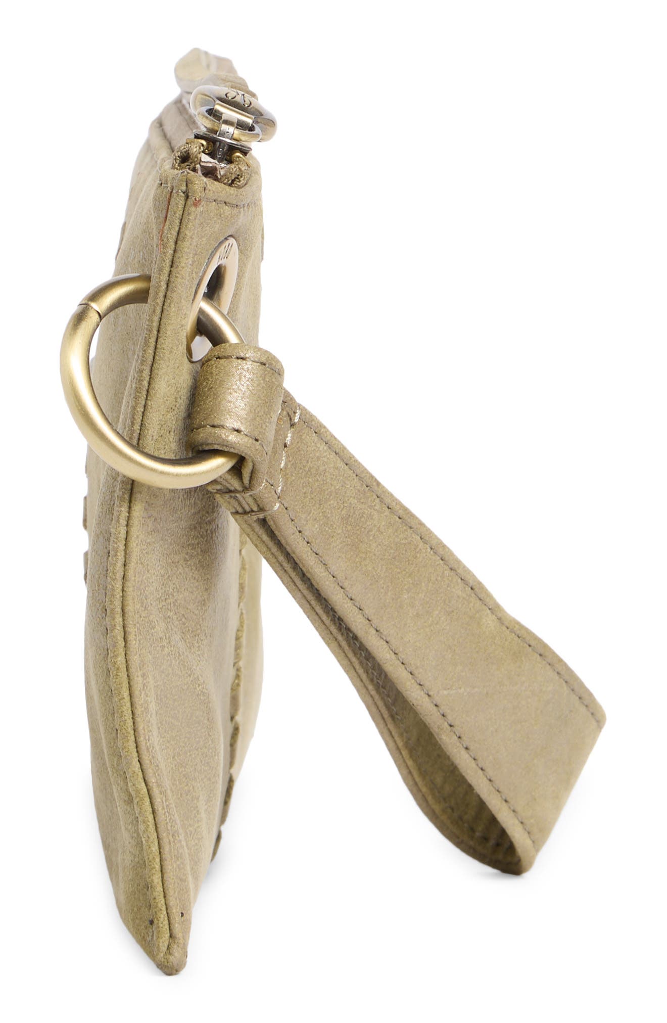 HOBO Vida Leather Wristlet, Alternate, color, Burnished Sage