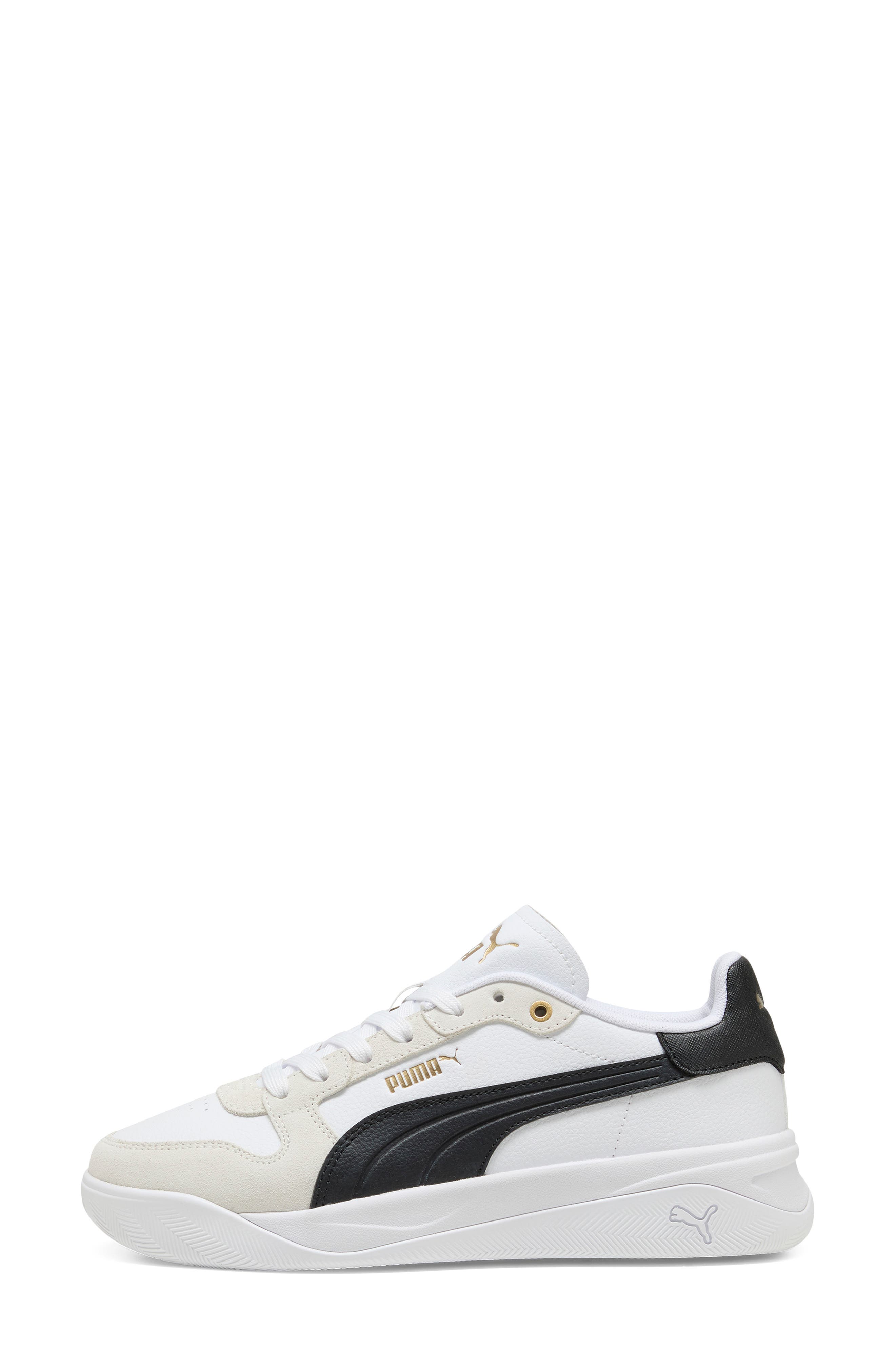 Court Bae OG Sneaker, Alternate, color, PUMA WHITE/ PUMA BLACK/ GOLD