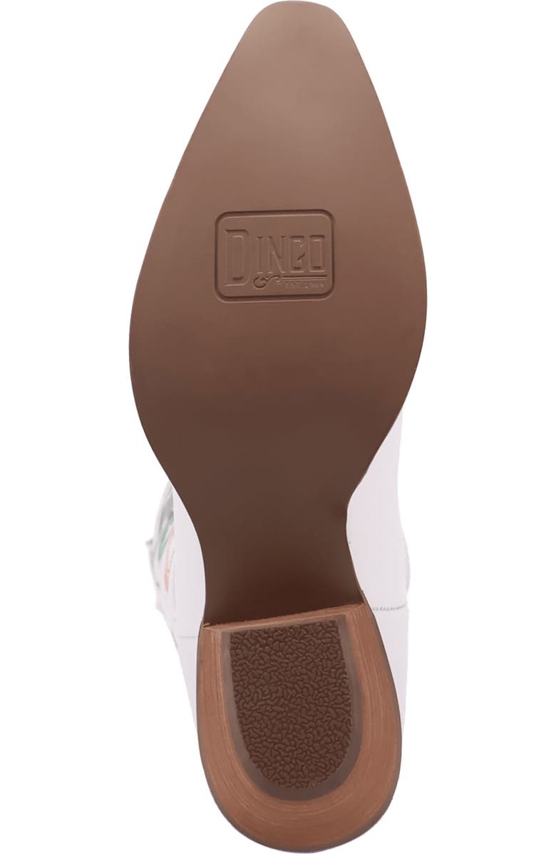 Dingo Vegas Embroidered Western Boot, Alternate, color, White