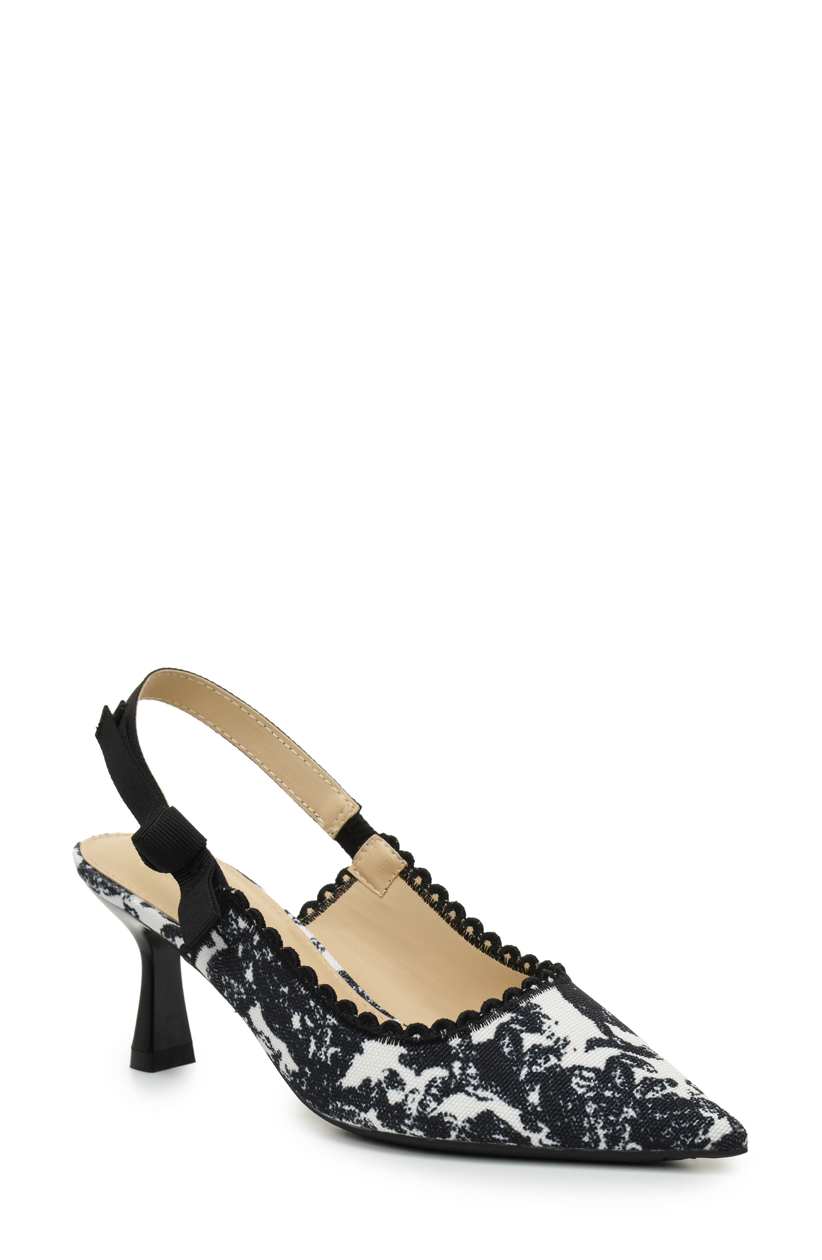 Nicole Miller Scalloped Slingback Pump, Main, color, 