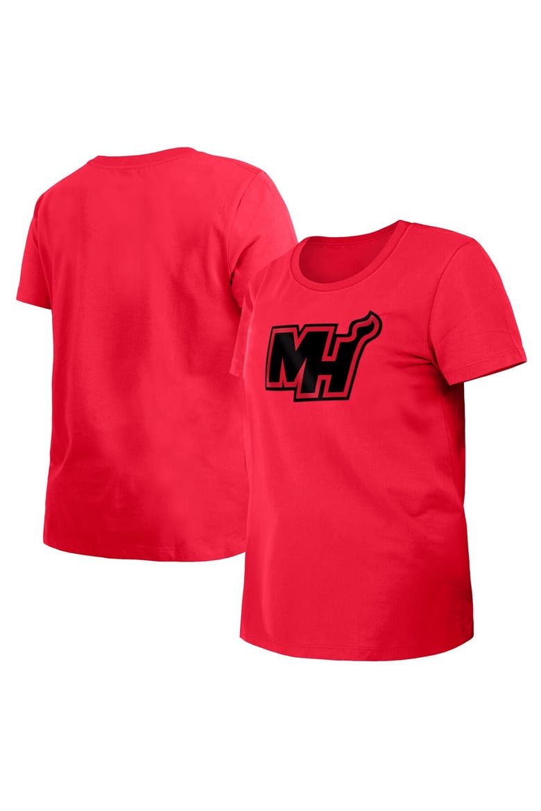 Women's New Era Red Miami Heat 2023/24 City Edition T-Shirt, Main, color, Red