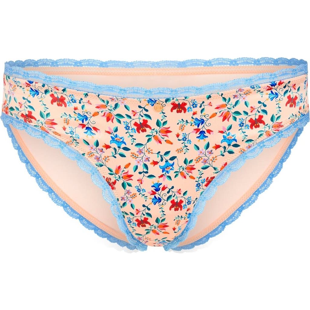 Shop Adore Me Elsie Bikini Panties In Floral Beige