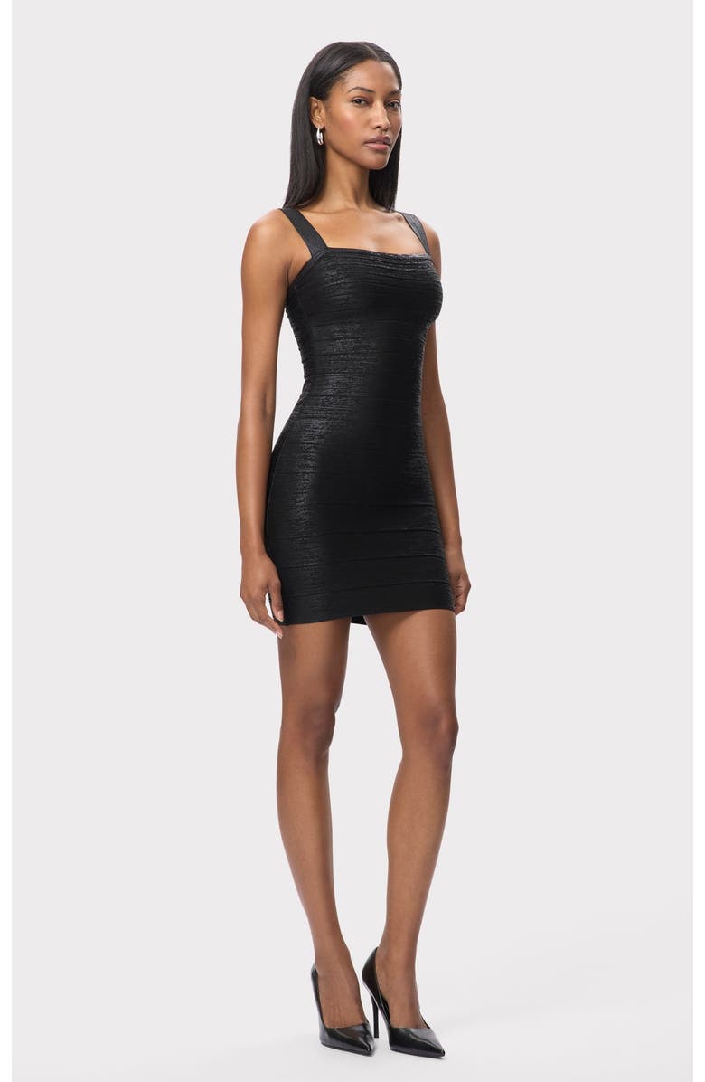 Herve Leger The Imani Dress, Alternate, color, Black