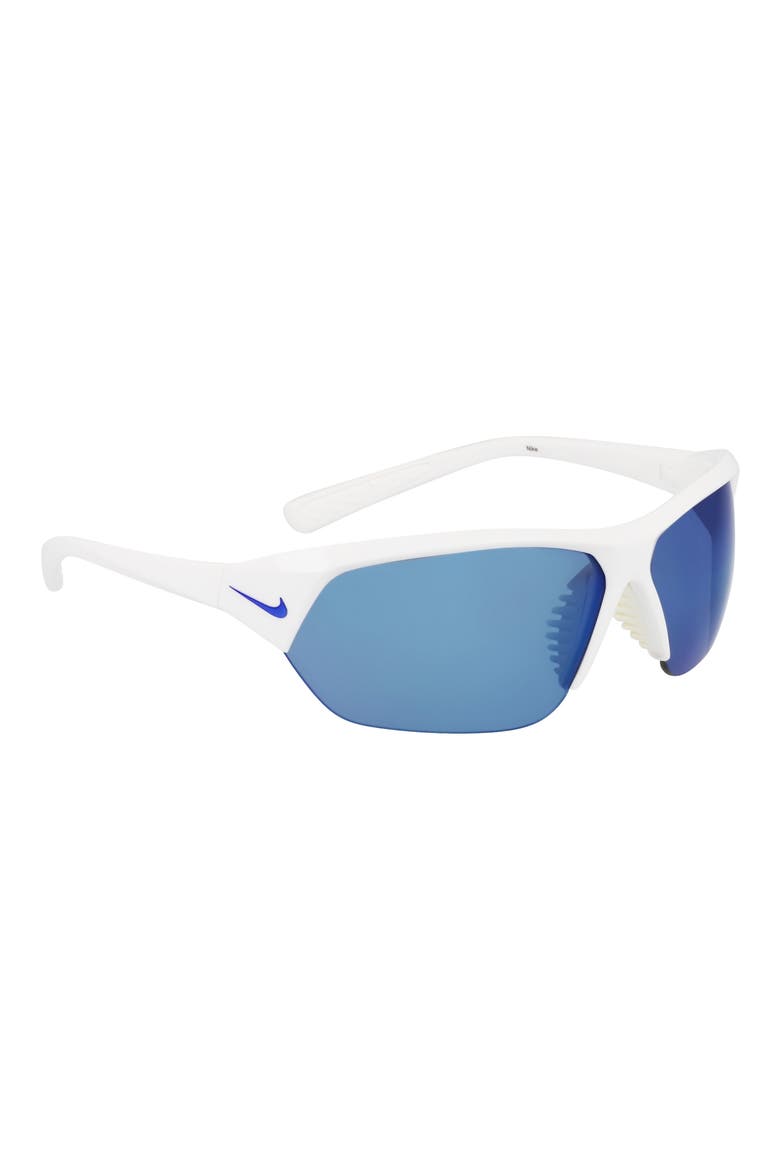 Skylon Ace Square Sunglasses, Alternate, color, WHITE/GREY W/BLUE MIRROR