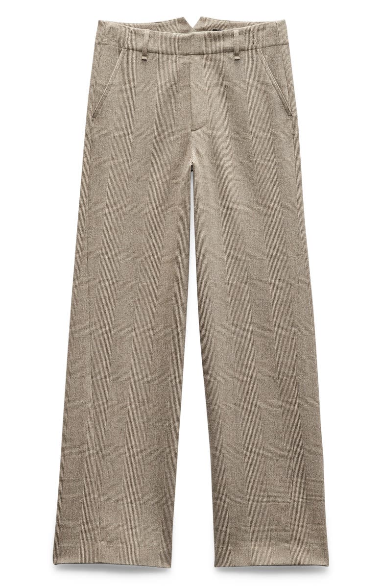 rag & bone Shea Plaid Stretch Wool Straight Leg Pants, Alternate, color,
