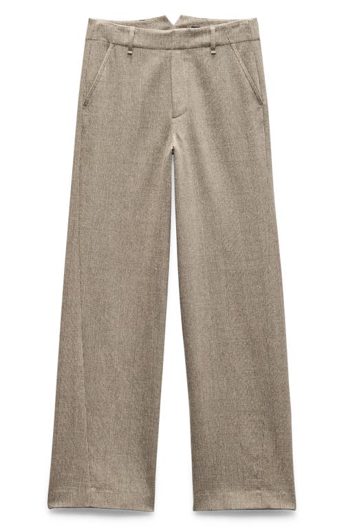 Rag & Bone Shea Plaid Stretch Wool Straight Leg Pants