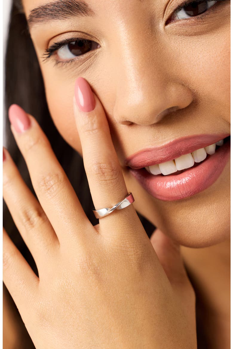 Band Ring - Eliora Silver, Alternate, color, Silver