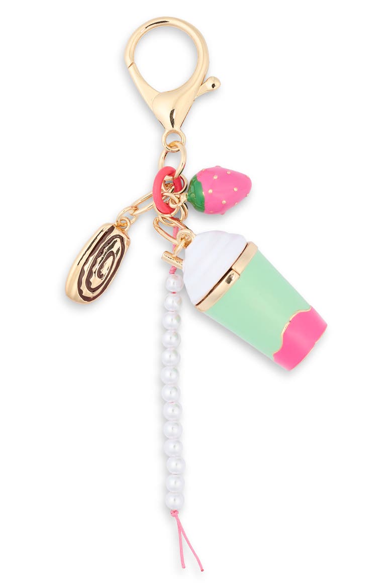Strawberry Matcha Bag Charm, Main, color, MATCHA STRAWBERRY