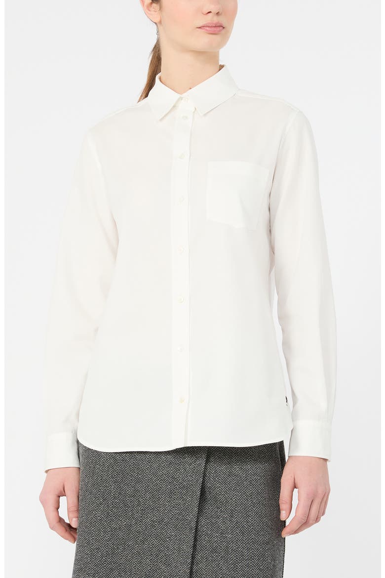 Cobalto Cotton Button Shirt, Alternate, color, WHITE