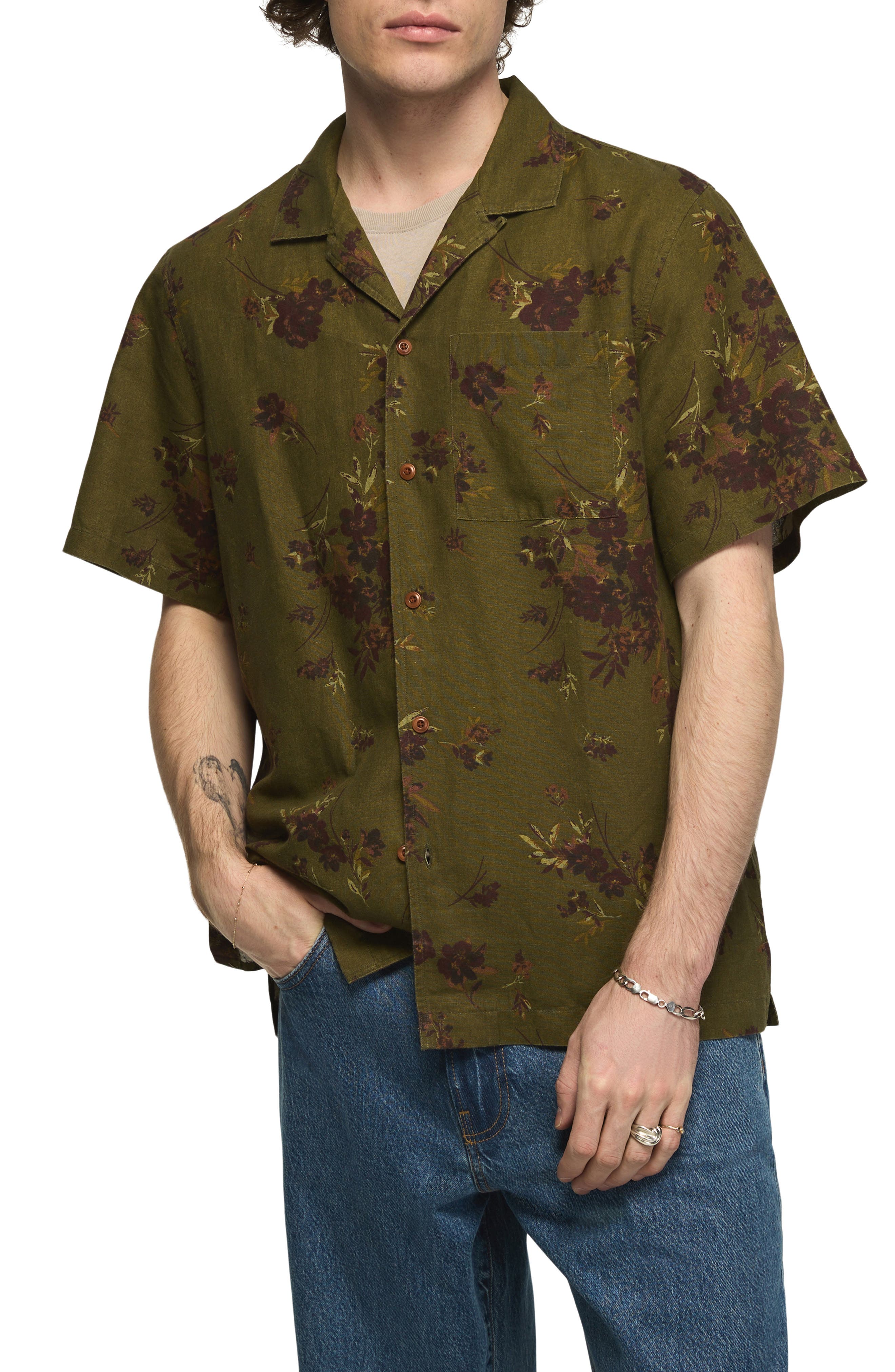 selected OLIVE PRINT
