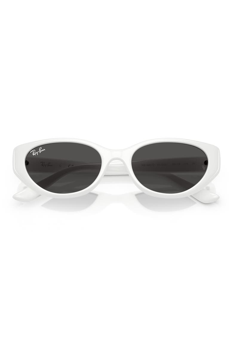 55mm Pillow Sunglasses, Alternate, color, WHITE