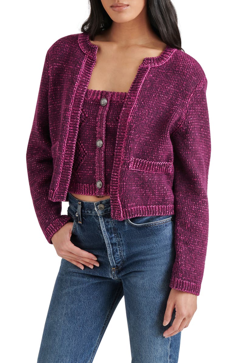 Steve Madden Emelia Sweater Jacket, Alternate, color, 