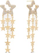 EYE CANDY LOS ANGELES Celeste Star Cubic Zirconia Drop Earrings