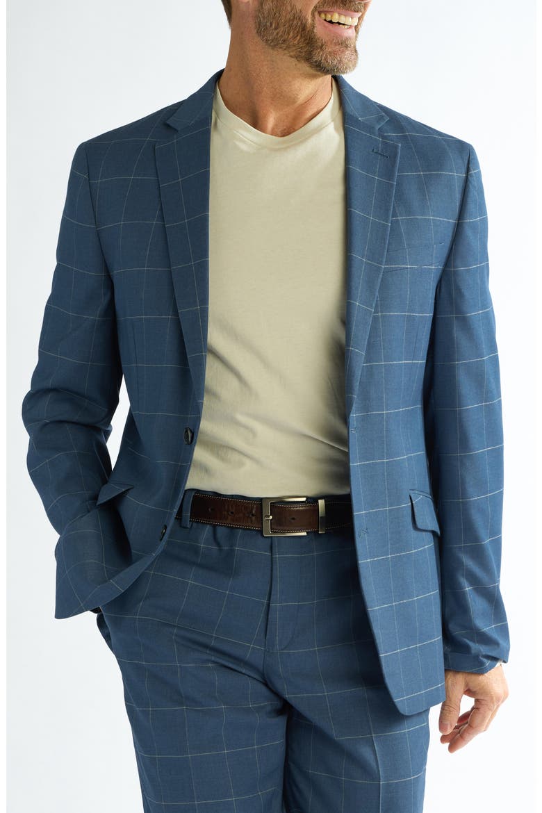 Blue Windowpane Suit, Alternate, color, BLUE