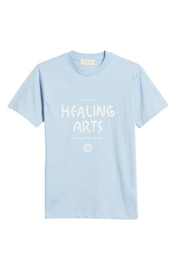 Museum Of Peace And Quiet Museum Of Peace & Quiet Healing Arts Graphic T-shirt In Blue