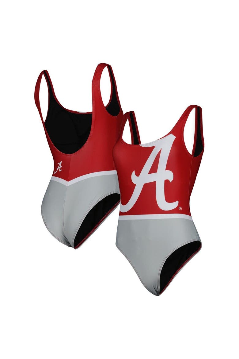 Women's FOCO Crimson Alabama Crimson Tide One-Piece Bathing Suit, Main, color, Crimson