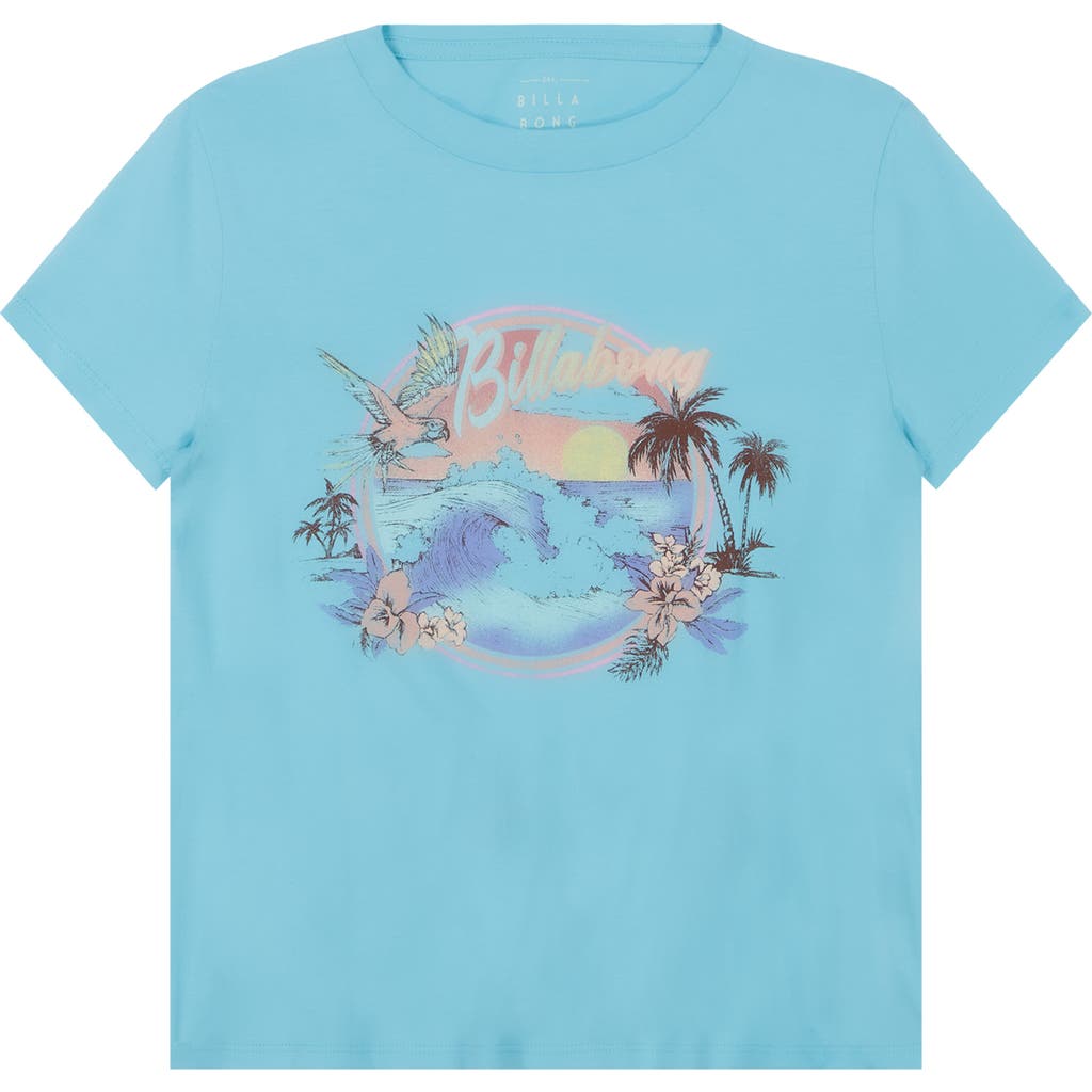 Shop Billabong Kids' Birds Of Paradise Cotton Graphic T-shirt In Leisure Time