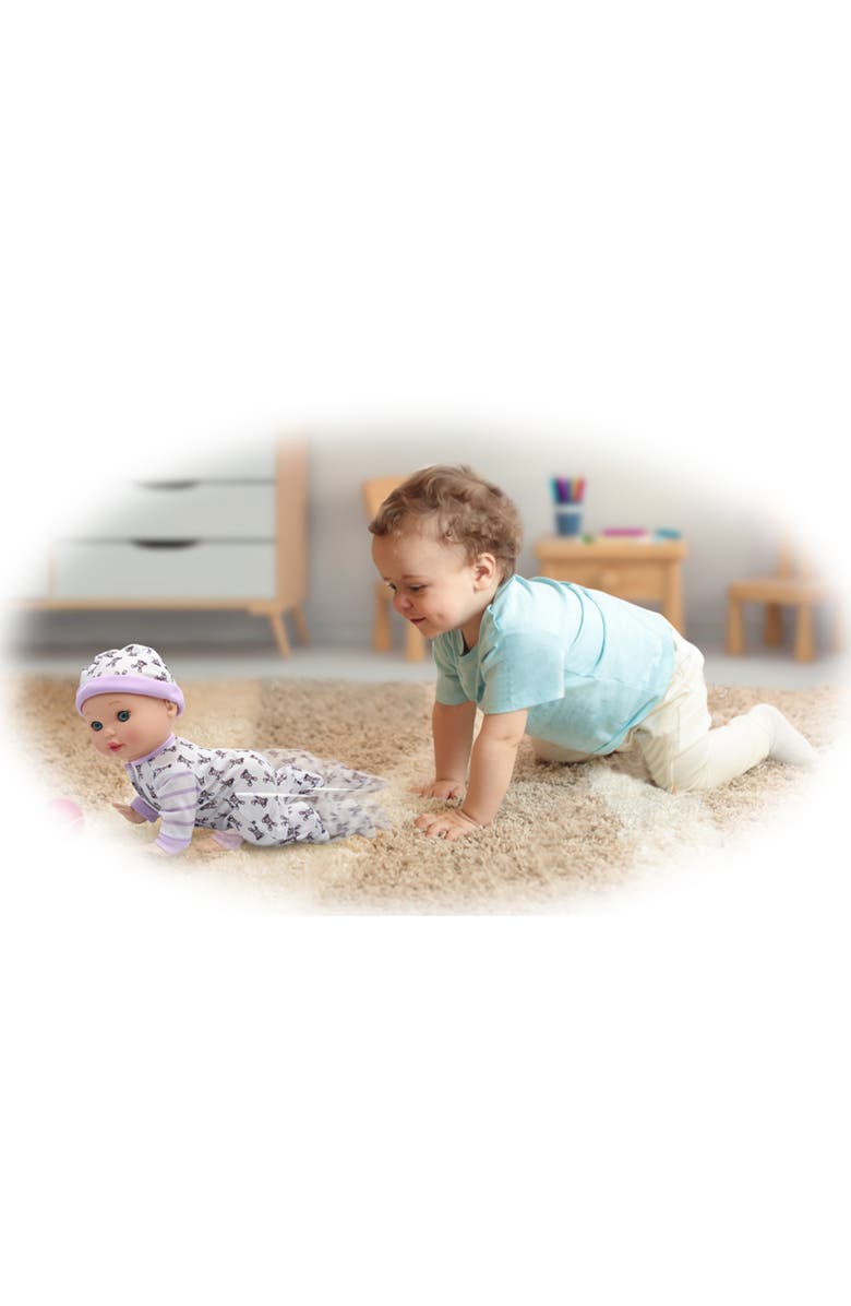 Little Darlings Crawling Baby 10" Baby Doll Playset, 2+, Alternate, color, Multicolored