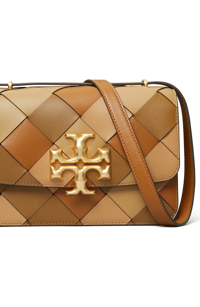 Tory Burch Eleanor Woven Leather Shoulder Bag, Alternate, color,