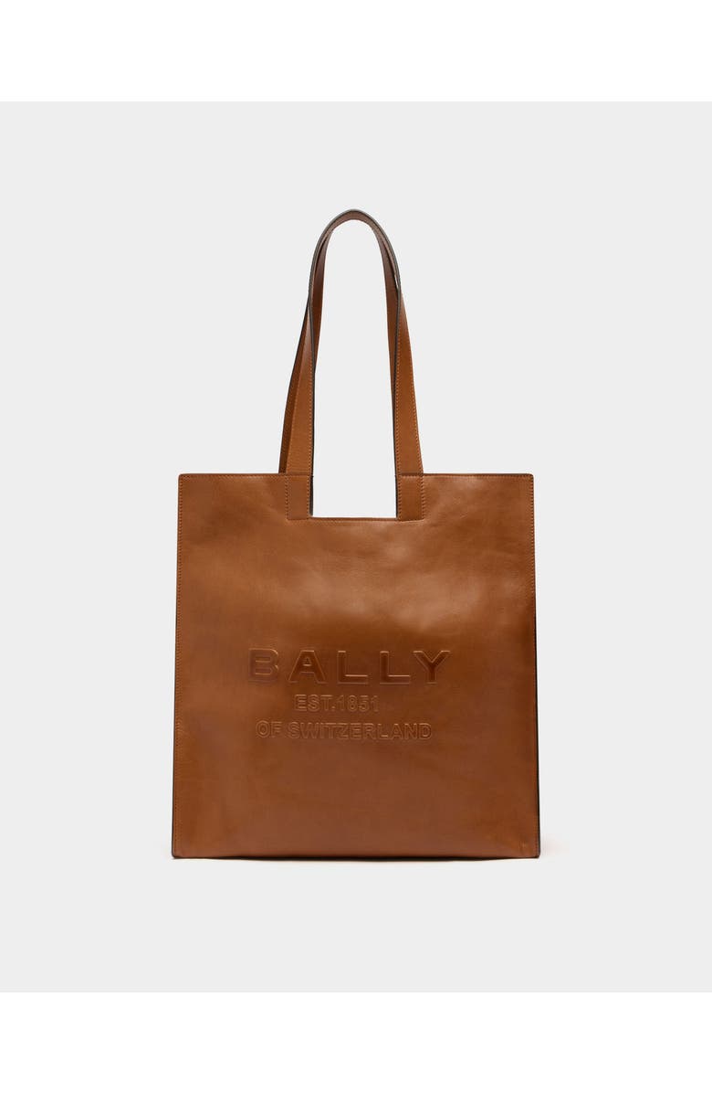 Bally Easy Bally Bag in Leather, Main, color, Brown