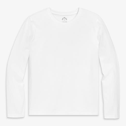 Primary Adult Long Sleeve Everyday Tee In White