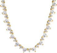 Mazin Jewels Heart Tennis Necklace