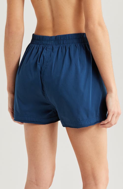 Free People Day To Day Boxer Shorts In Blue