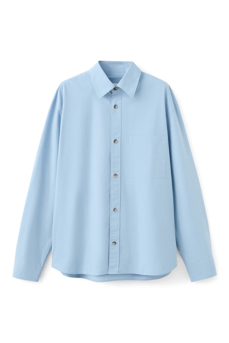 Relaxed Fit Button-Up Shirt, Alternate, color, SKY BLUE