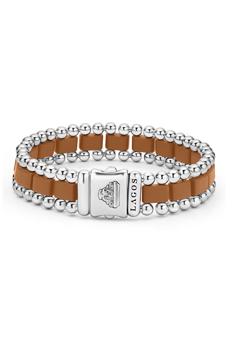 Men's Anthem Ceramic Link Bracelet, Alternate, color, TAN