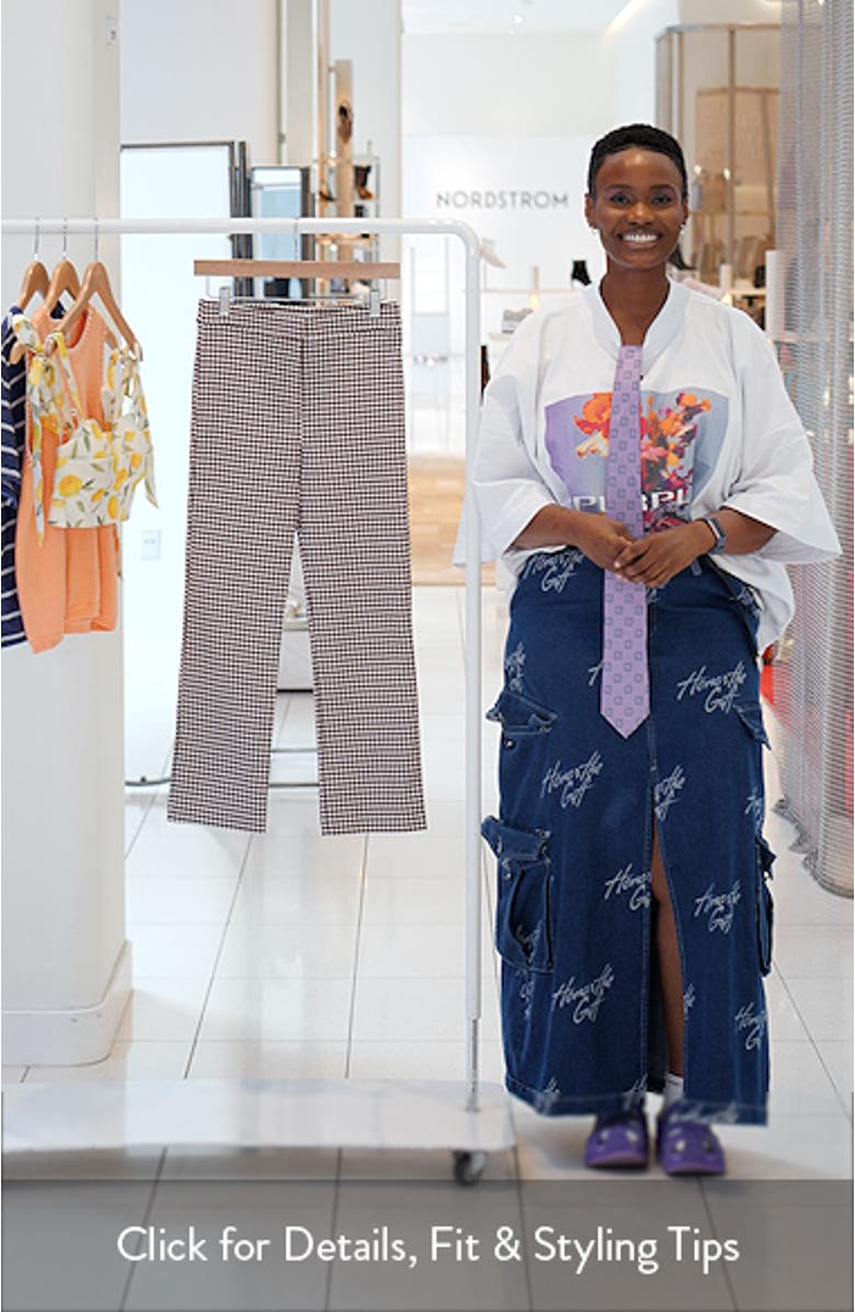 Alma Gingham Crop Pants, sales video thumbnail