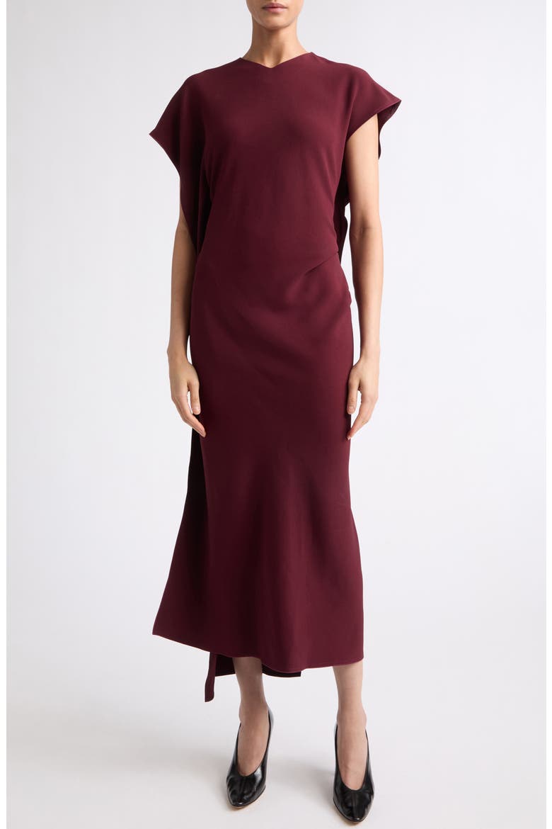 Victoria Midi Dress, Main, color, CINNABAR RED