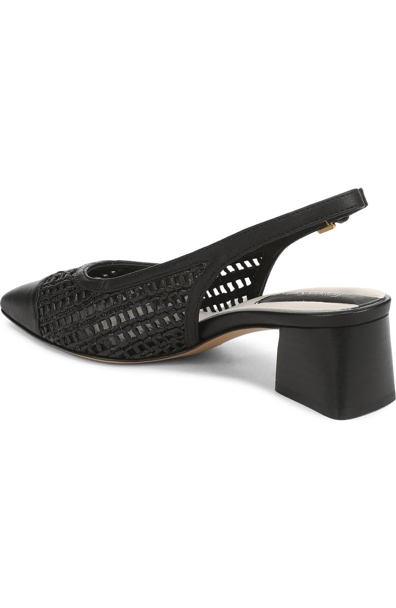 Franco Sarto Racer Slingback Pointed Toe Pump, Alternate, color, Black/ Black