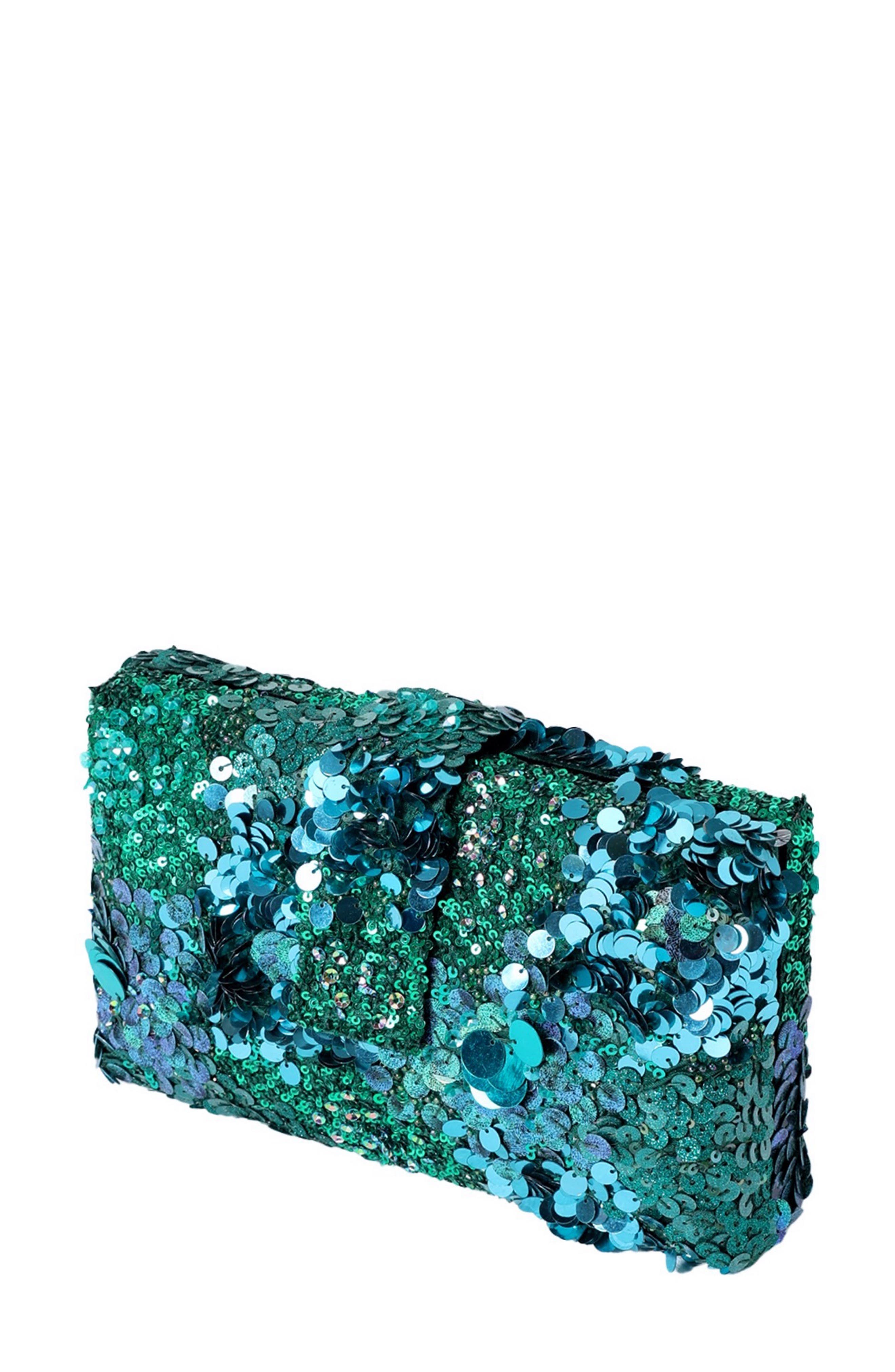 Garnet Kitsch Clutch, Alternate, color, Nicobar Green
