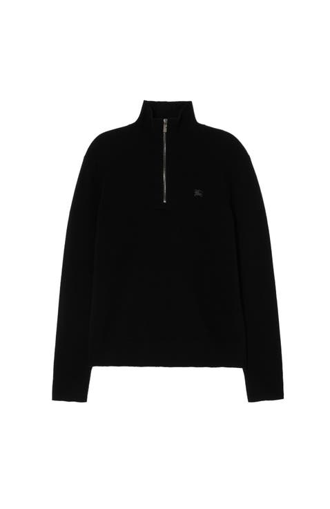 Cashmere Blend Half-zip Sweater