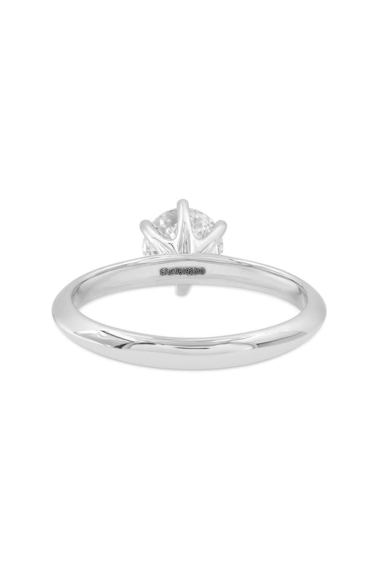 Tesi 14K White Gold Round Shape Lab Grown Diamond Solitaire Ring - 1 Ct, Alternate, color, 14K White Gold