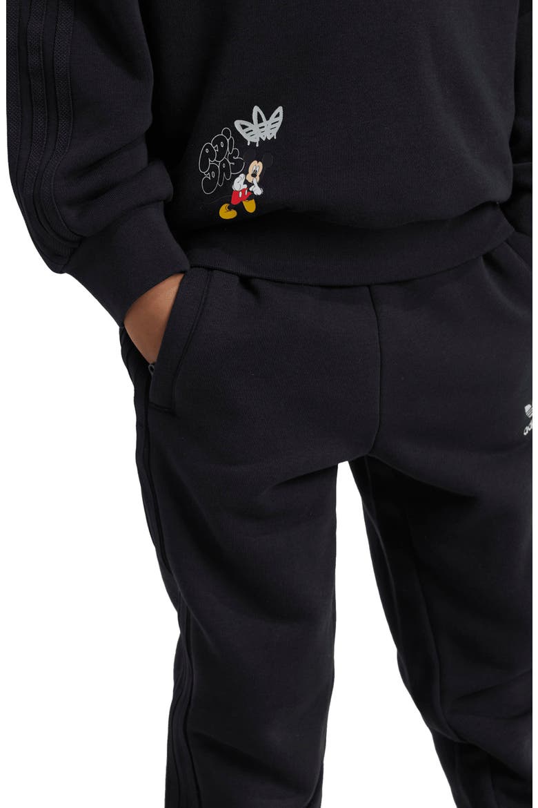x Disney Kids' Mickey Mouse Sweatshirt & Joggers Set, Alternate, color, BLACK