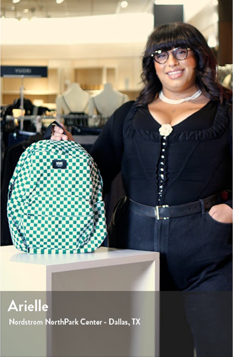 Kids' Old Skool Checkered Backpack, sales video thumbnail