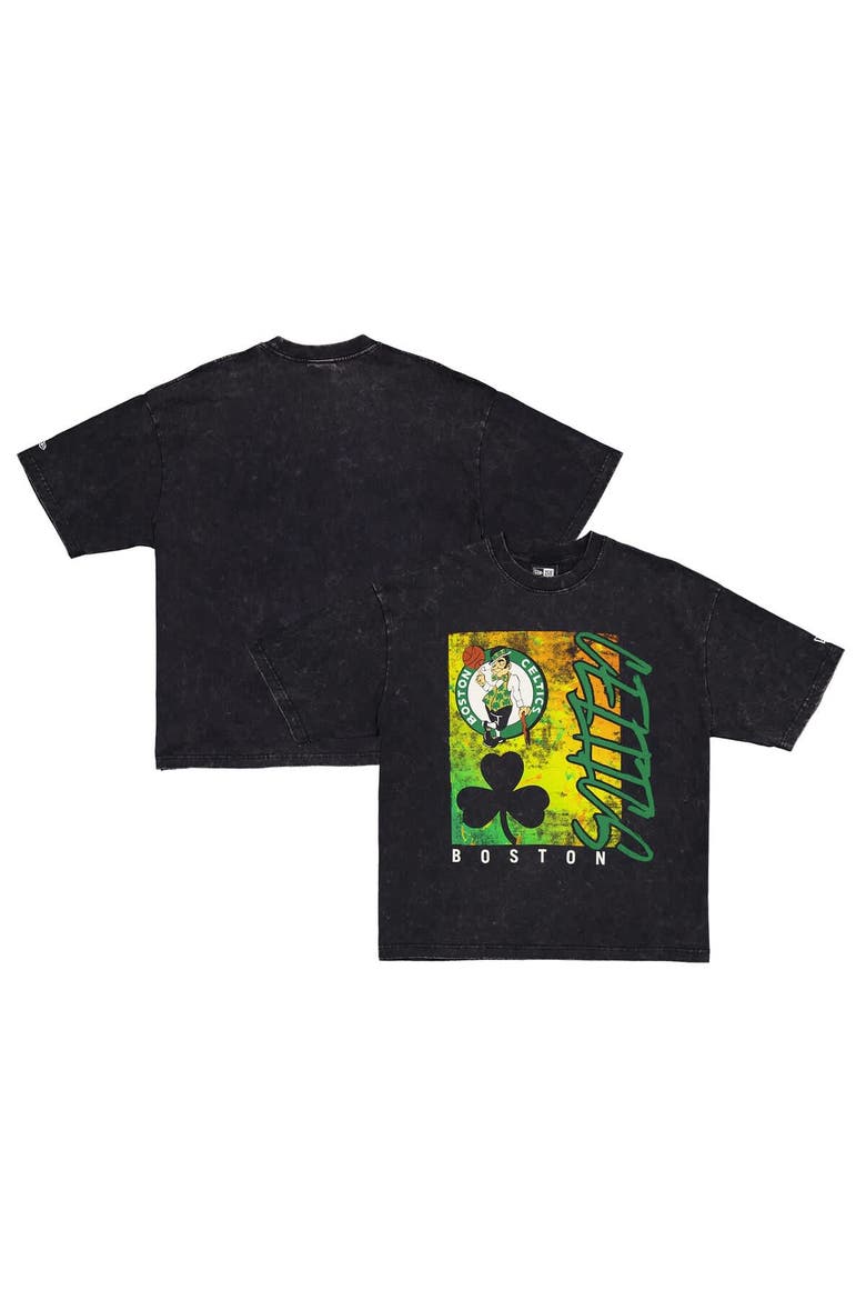 Men's New Era Black Boston Celtics Sport Classics Enzyme Washed T-Shirt, Main, color, Black