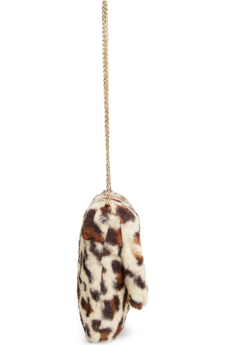 Rachel Parcell Faux Fur Shoulder Bag, Alternate, color,