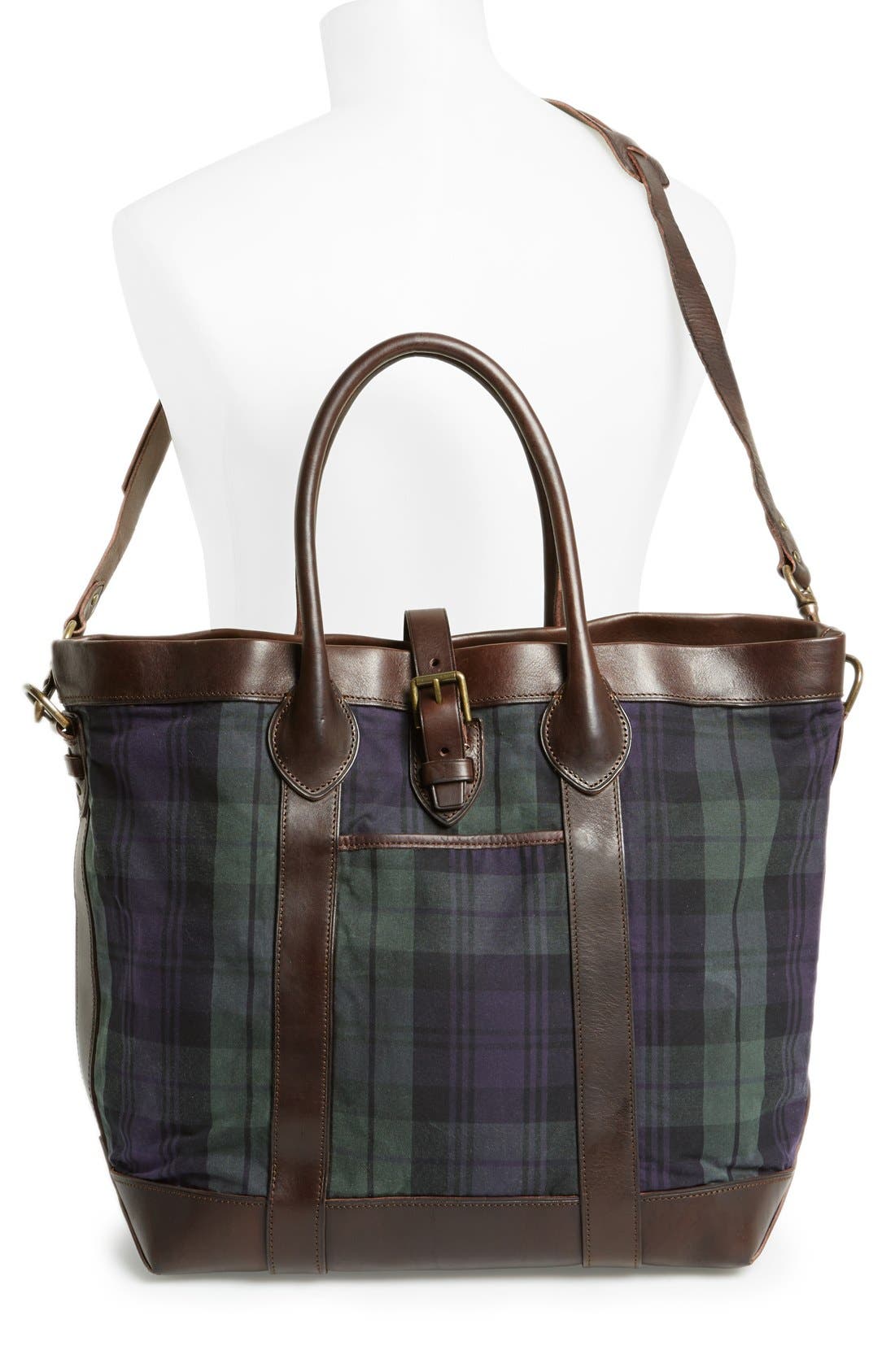 'Blackwatch' Tote, Alternate, color, BLACKWATCH PLAID