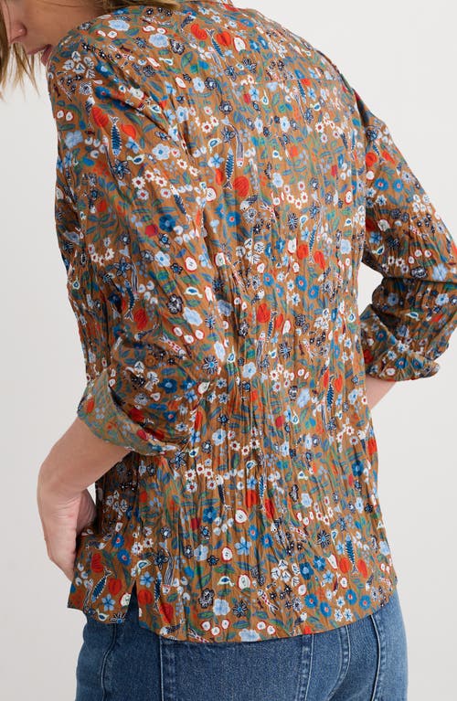 Seasalt Cornwall Larissa Floral Organic Cotton Button-up Shirt In Multi