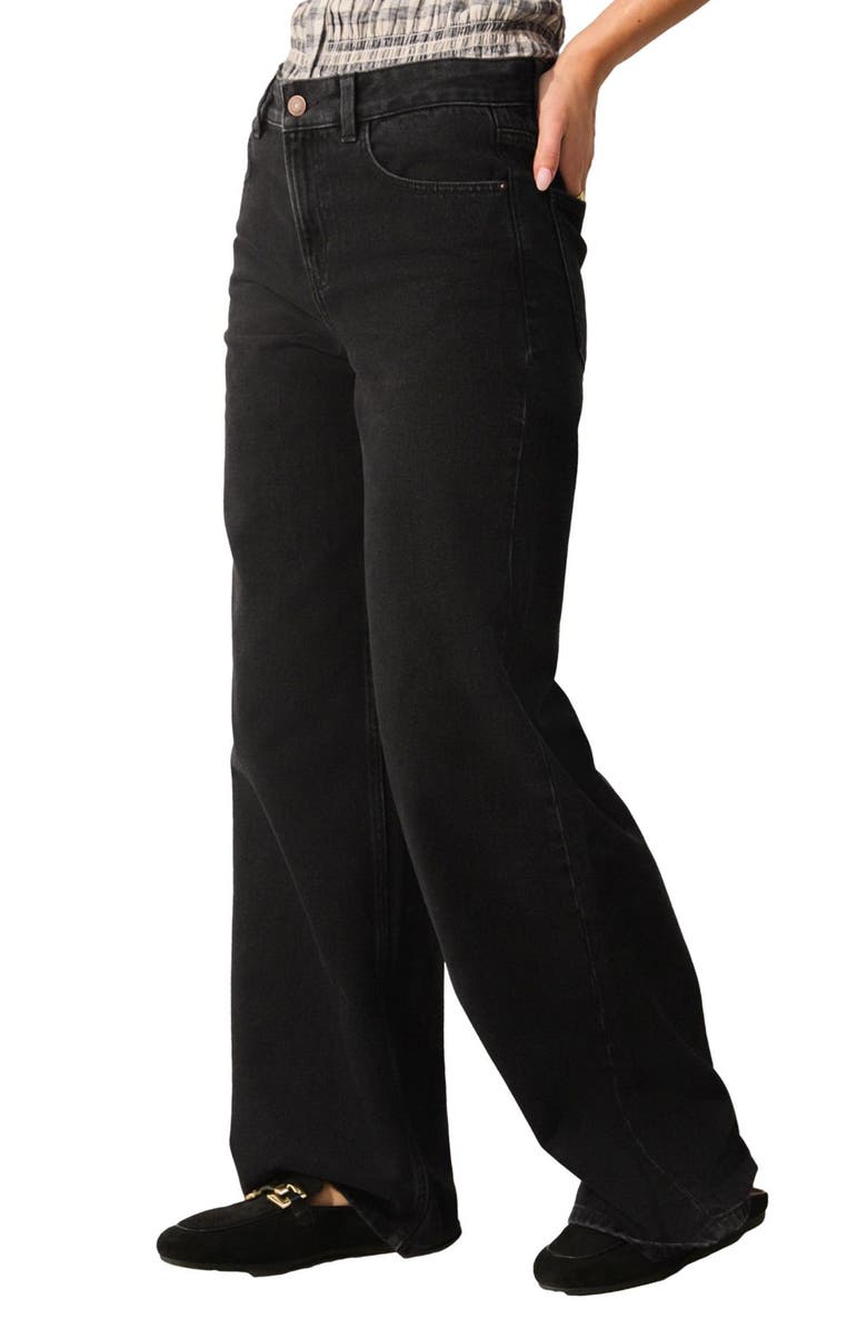 NEXT Wide Leg Jeans, Alternate, color, Black
