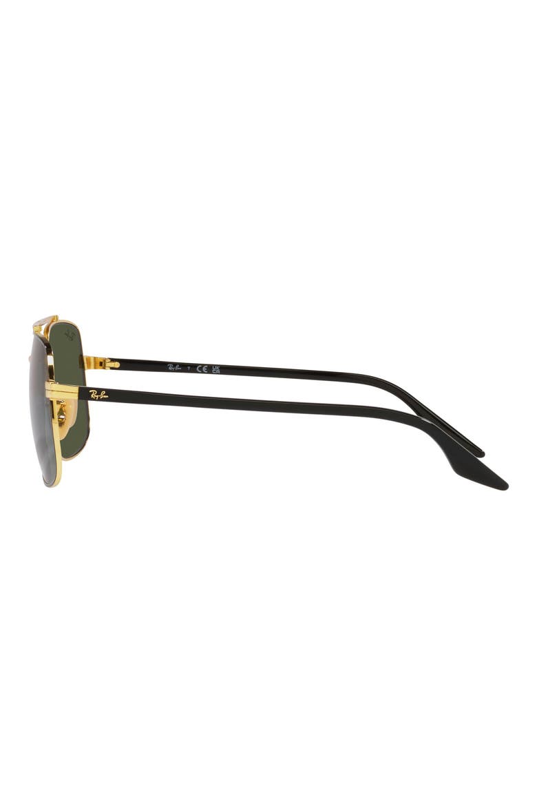 59mm Aviator Sunglasses, Alternate, color, BLACK