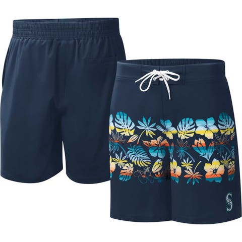 Men's G-III Sports by Carl Banks  Navy Seattle Mariners Breeze Volley Swim Shorts