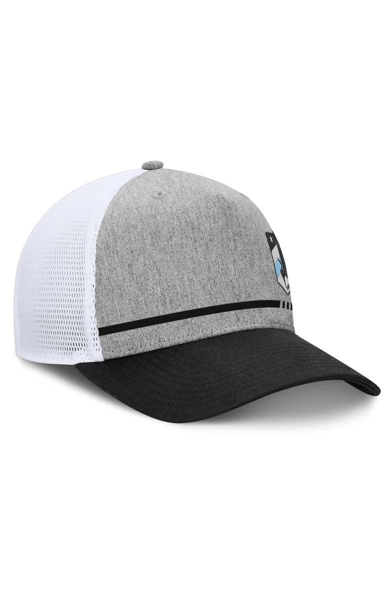 FANATICS Men's Fanatics Heather Gray Minnesota United FC Low Block Trucker Adjustable Hat, Alternate, color,