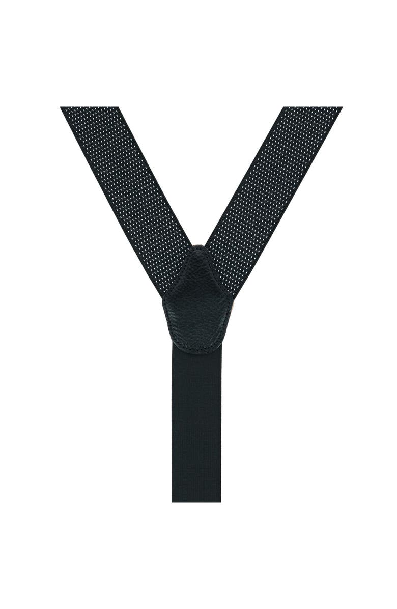 Trafalgar Big & Tall Napier Elastic Convertible Suspenders, Alternate, color, Black